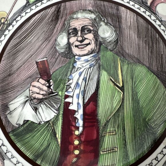 Royal Doulton Cabinet Plate The Squire Professionals Porcelain Vintage - Picture 2 of 10